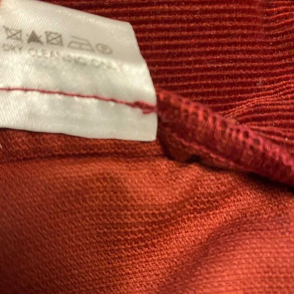 Loro Piana Straight Leg Rust Cords Size US 40